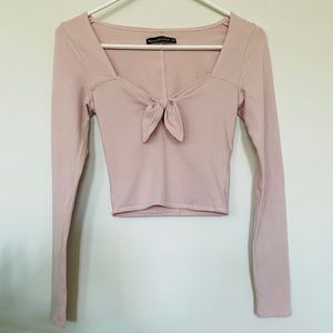 Abercrombie & Fitch long sleeve crop top XS